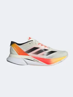 Adidas Adizero Boston 12 Men Running Shoes Ivory/Black/Red