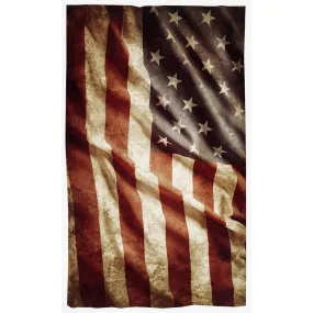 Aged American Flag Curtains