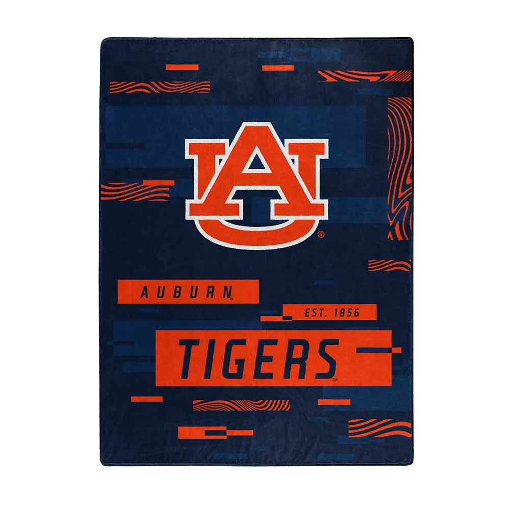 Auburn Tigers 60 x 80 Digitize Royal Plush Blanket