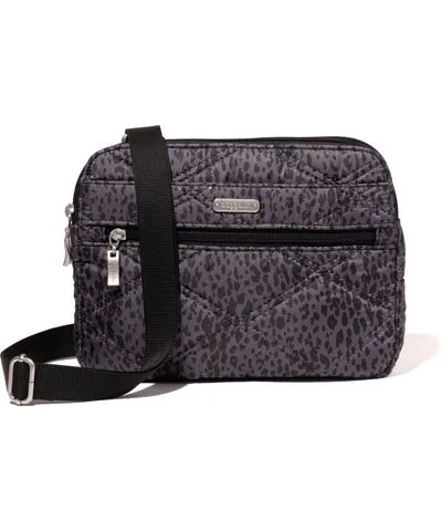 Baggallini Quilted Double Zip Anytime Crossbody