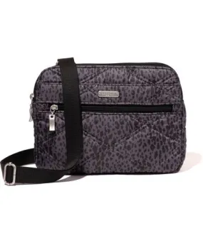 Baggallini Quilted Double Zip Anytime Crossbody