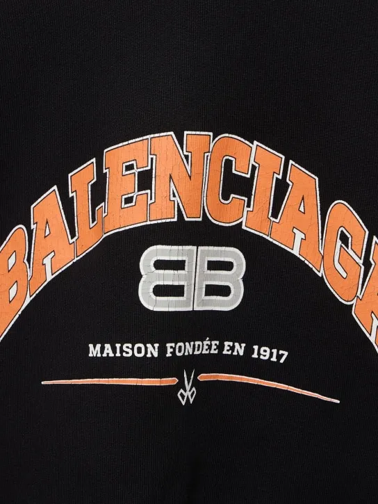 Balenciaga   Wide fit heavy sweatshirt hoodie 