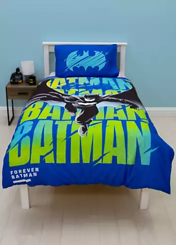 Batman City Brights Reversible Duvet Cover Set - Single | Kaleidoscope