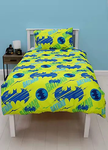 Batman City Brights Reversible Duvet Cover Set - Single | Kaleidoscope