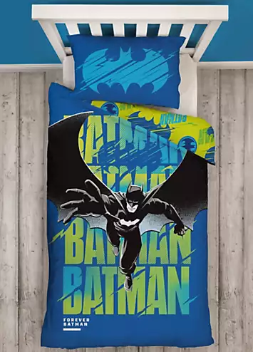 Batman City Brights Reversible Duvet Cover Set - Single | Kaleidoscope