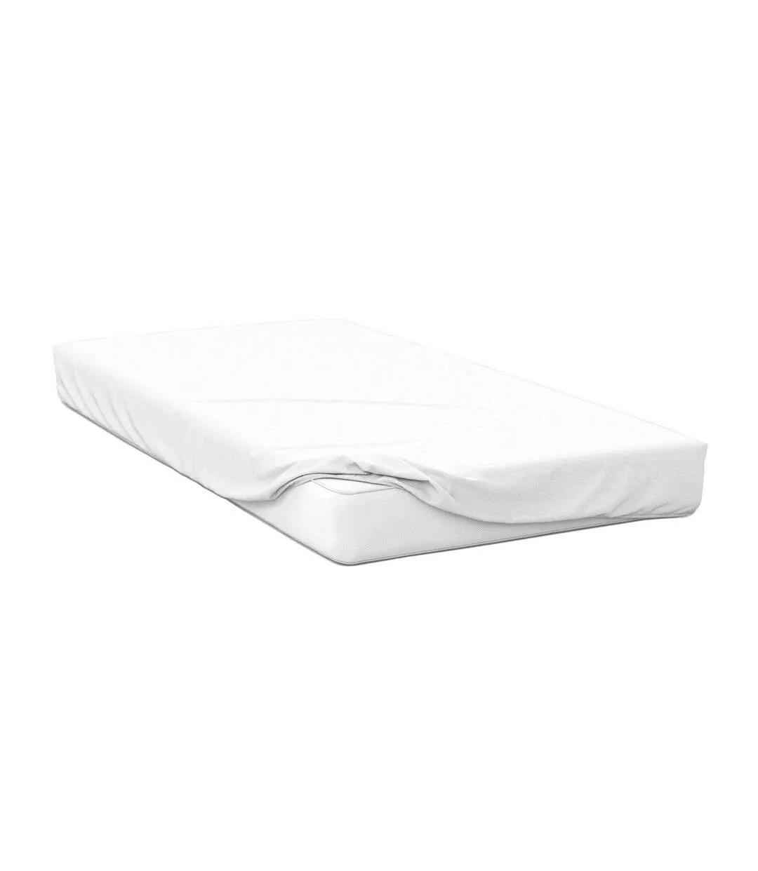 Belledorm Jersey Cotton Deep Fitted Sheet (White) - UTBM151