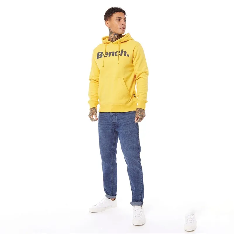 Bench Mens Skinner Spots Hoodie Yellow