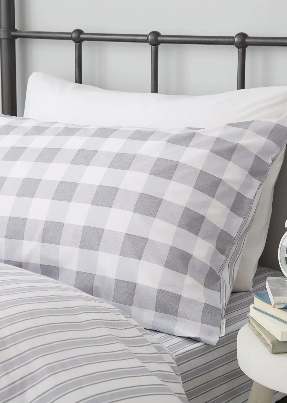 Bianca Fine Linens Check And Stripe Cotton Duvet Cover