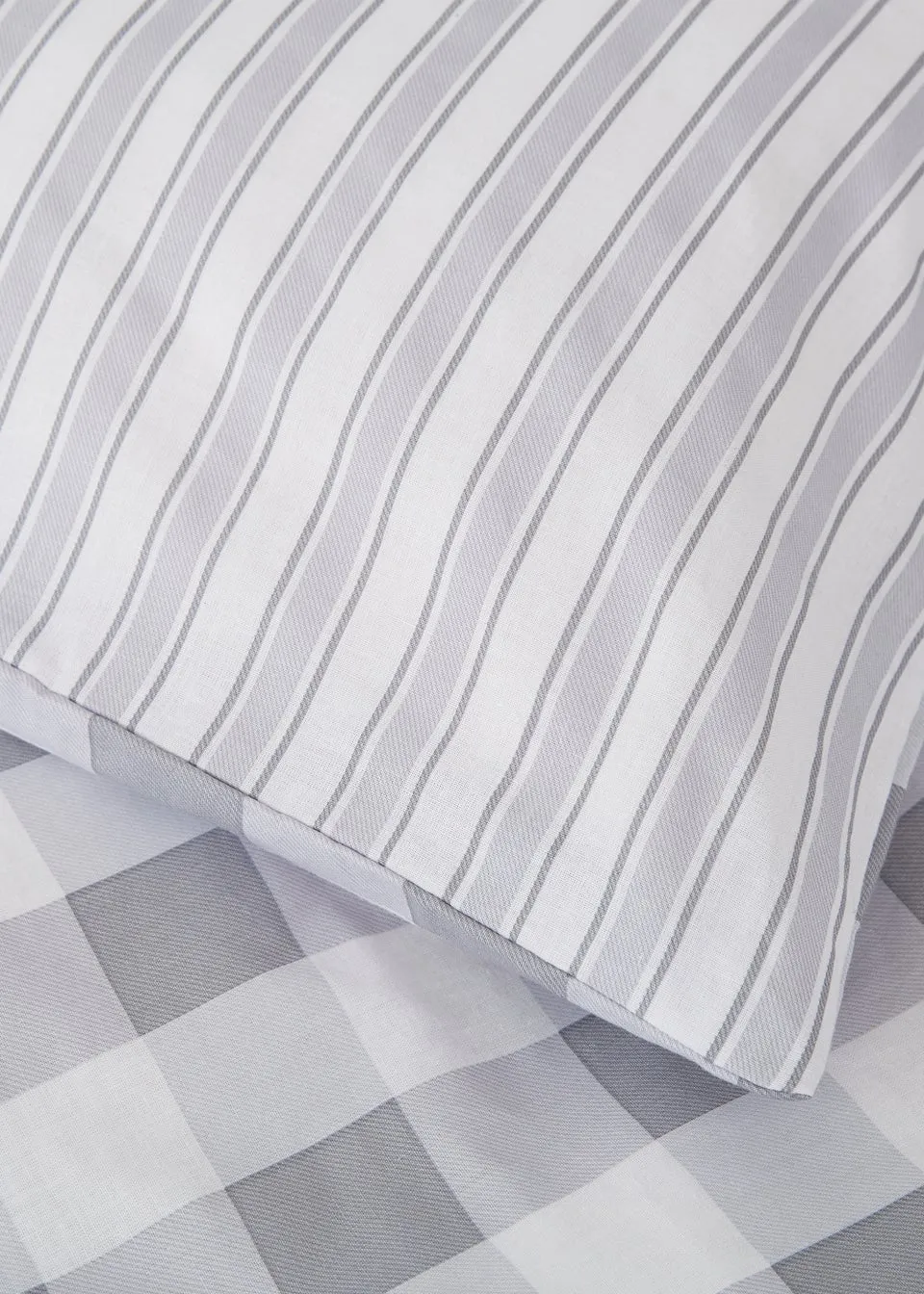 Bianca Fine Linens Check And Stripe Cotton Duvet Cover