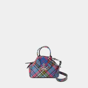 Biogreen Saffiano Printed Mini Yasmine Crossbody - Vivienne Westwood - Multi