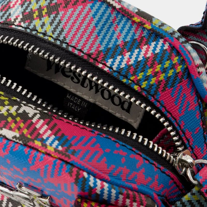 Biogreen Saffiano Printed Mini Yasmine Crossbody - Vivienne Westwood - Multi