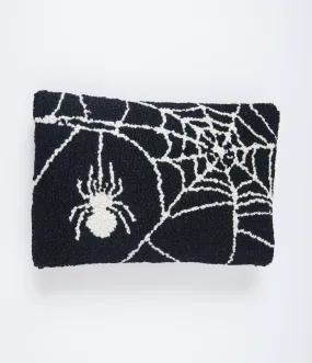 Black & White Spider Web Pillow