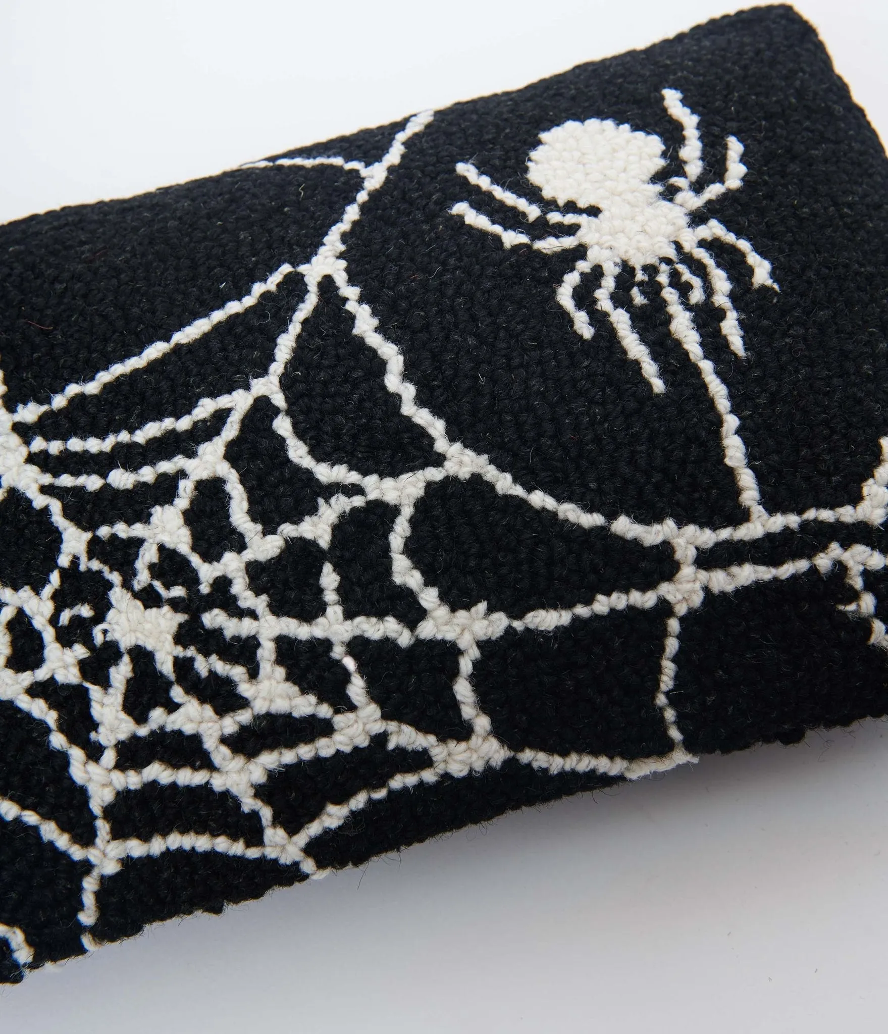 Black & White Spider Web Pillow