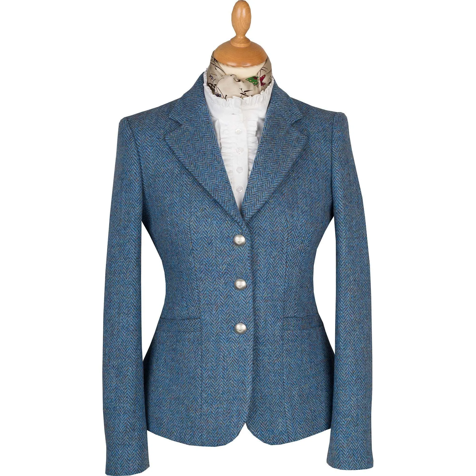 Blue Wantage Harris Tweed Chelsea Jacket