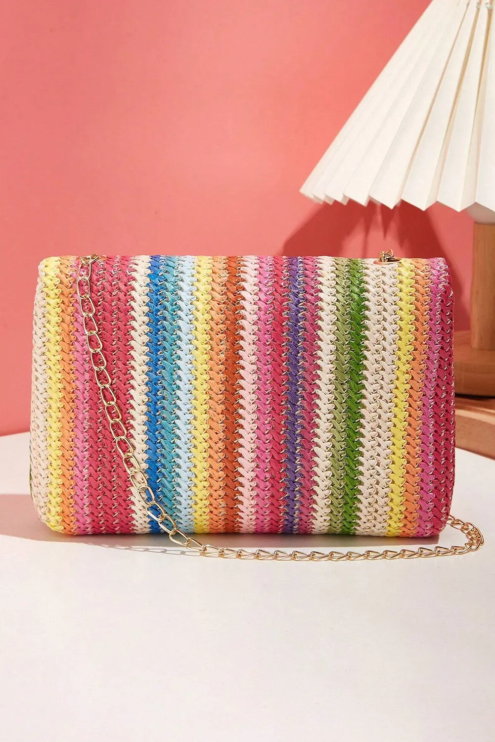 Bohemian Woven Gold Chain Shoulder Bag