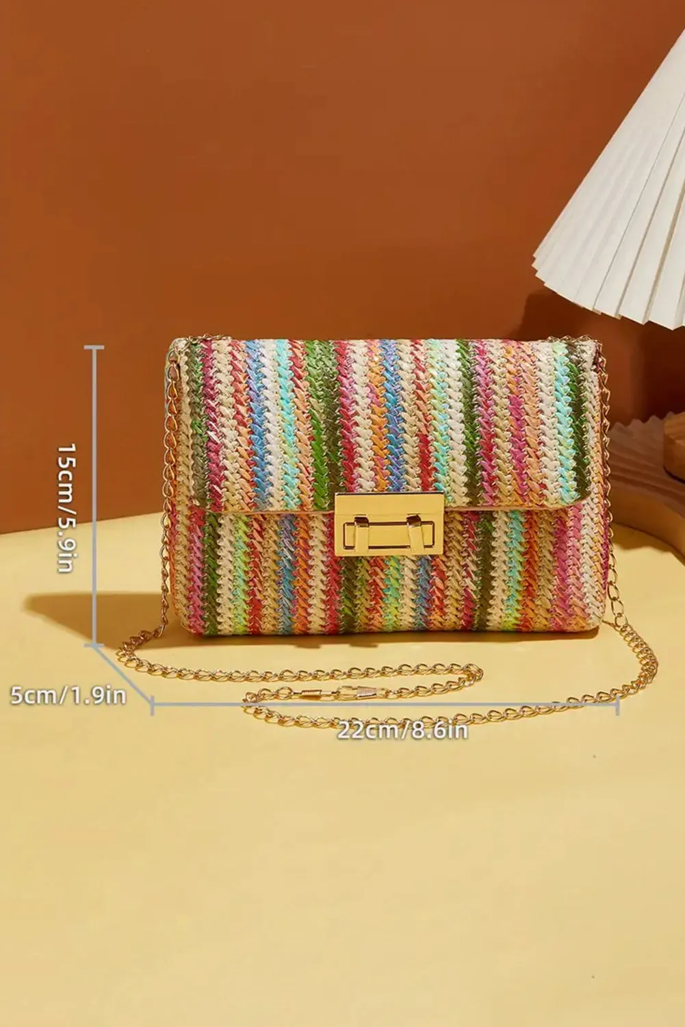 Bohemian Woven Gold Chain Shoulder Bag