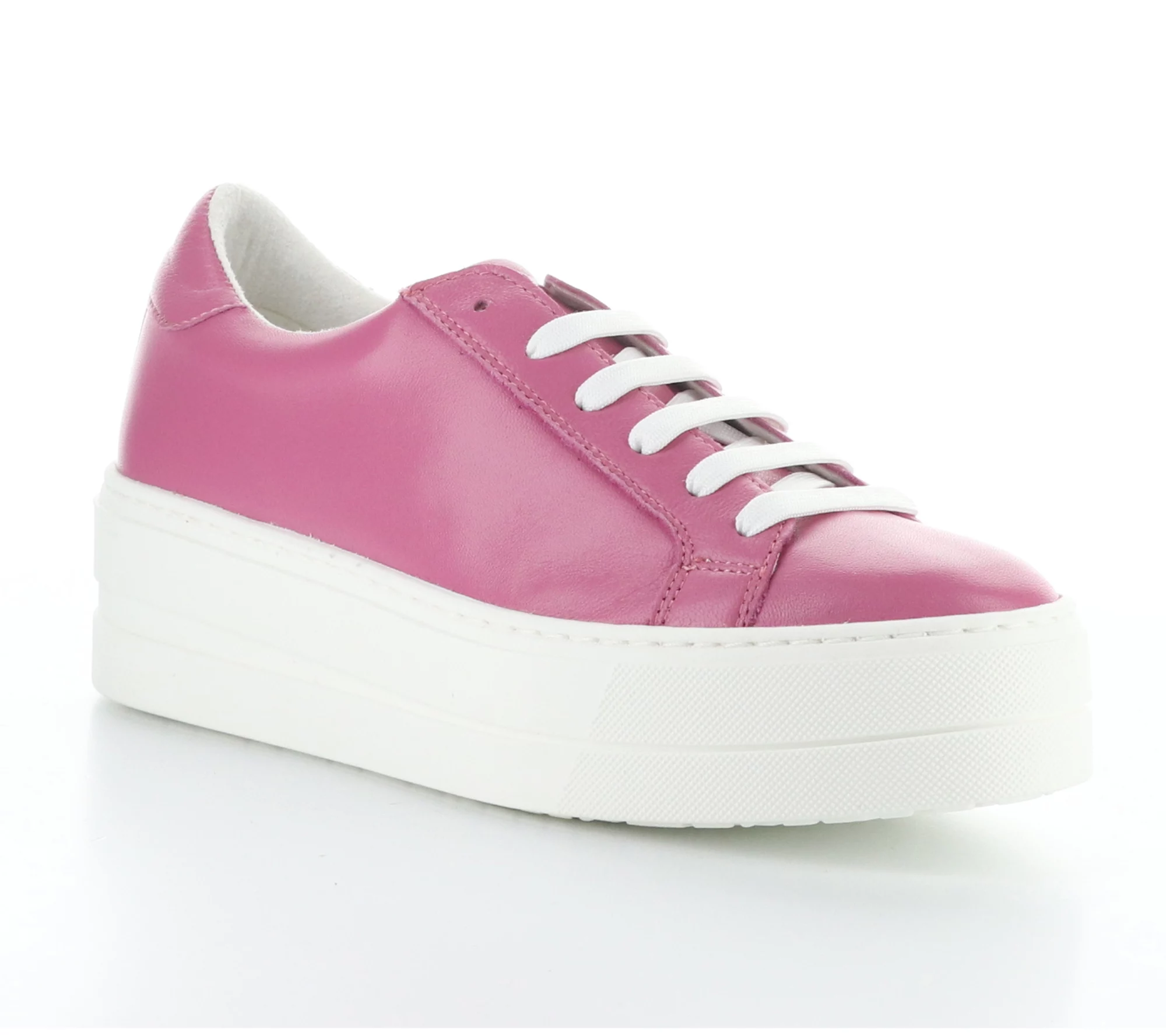 Bos. & Co. Leather Fashion Platform Sneakers -Maya-Co