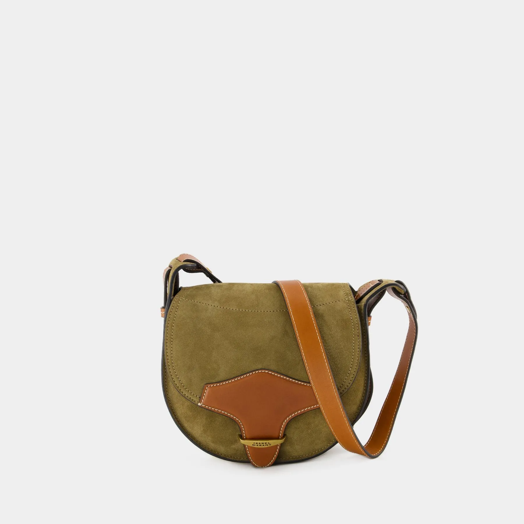 Botsy Crossbody - Isabel Marant - Leather - Khaki