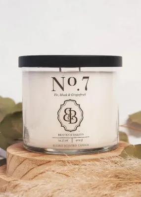 Britten & Bailey's Candles - No. 7 - Fir, Musk & Grapefruit 14.25oz