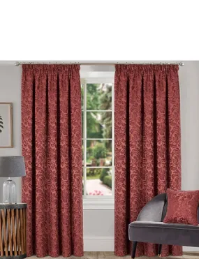 Buckingham Lined Jacquard Curtains