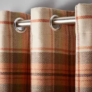 Catherine Lansfield Brushed Heritage Check Curtains | Kaleidoscope