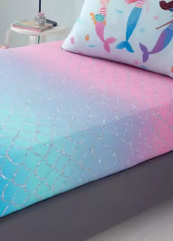 Catherine Lansfield Kids Mermaid Fitted Sheet | Kaleidoscope