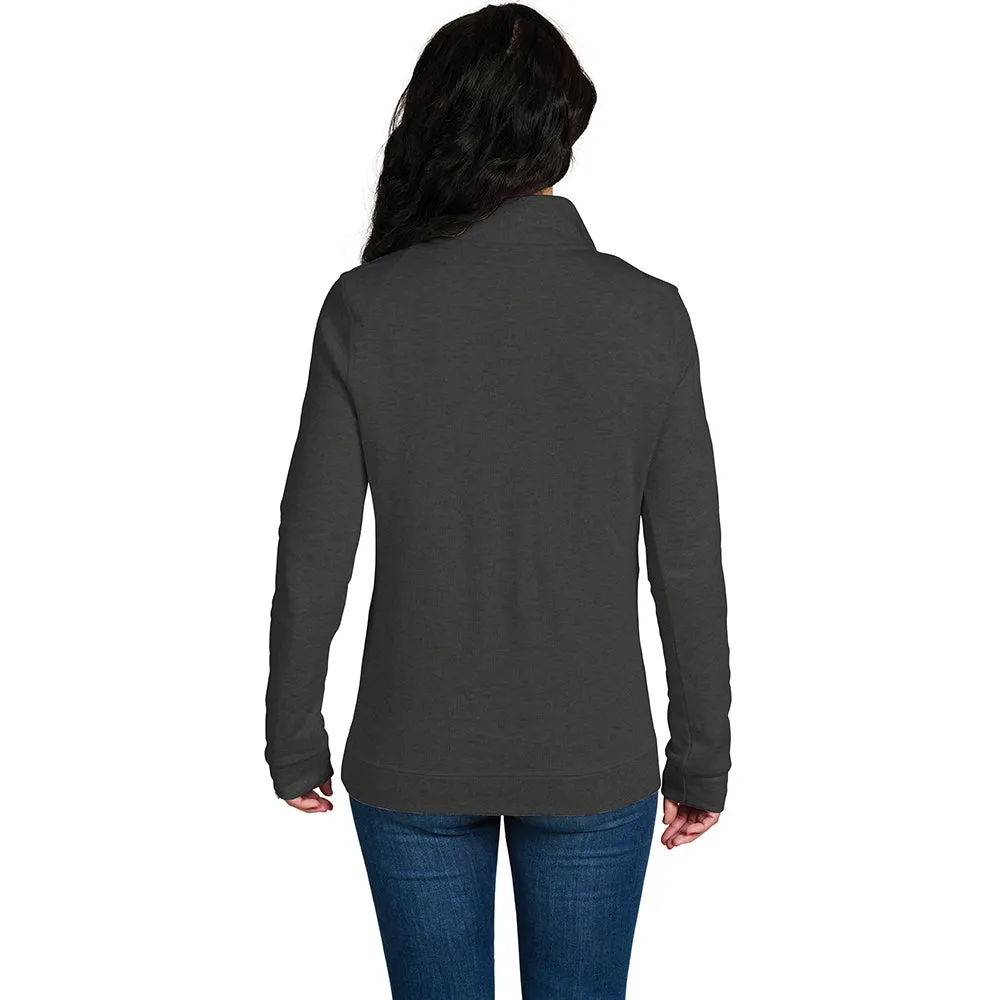 Charles River Women's Charcoal Hudson Quarter Zip Pullover