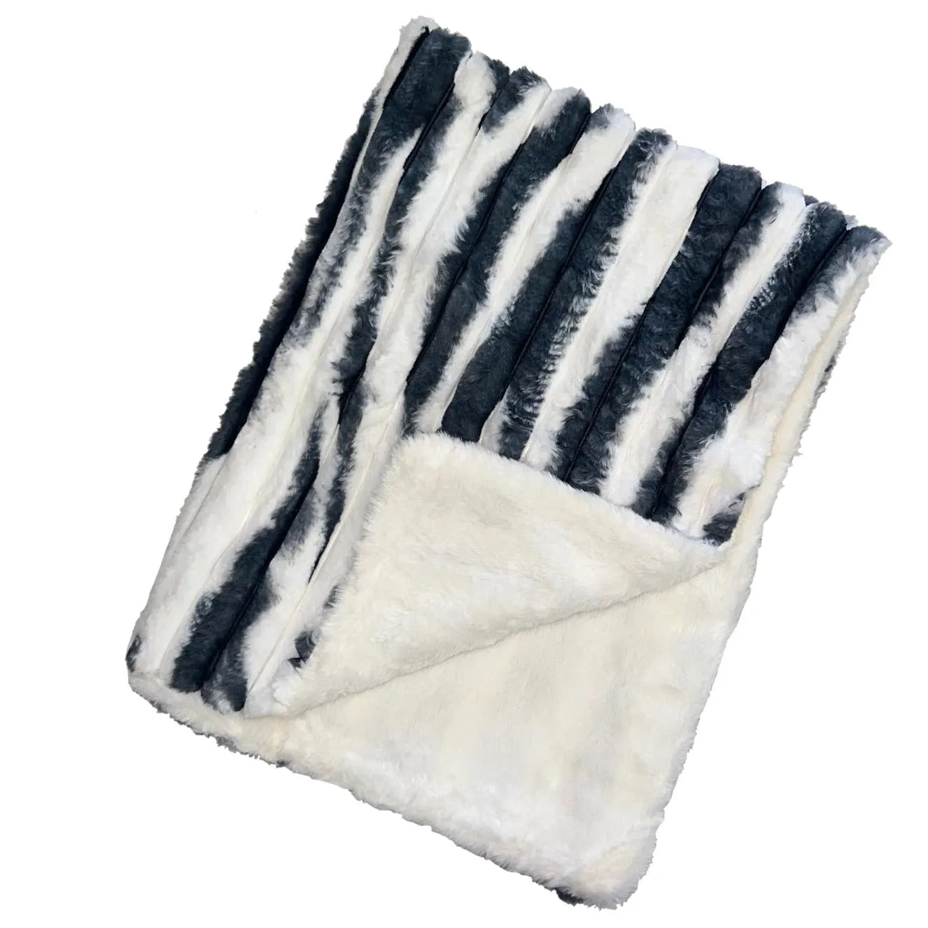 Confetti Navy/White Minky Blanket