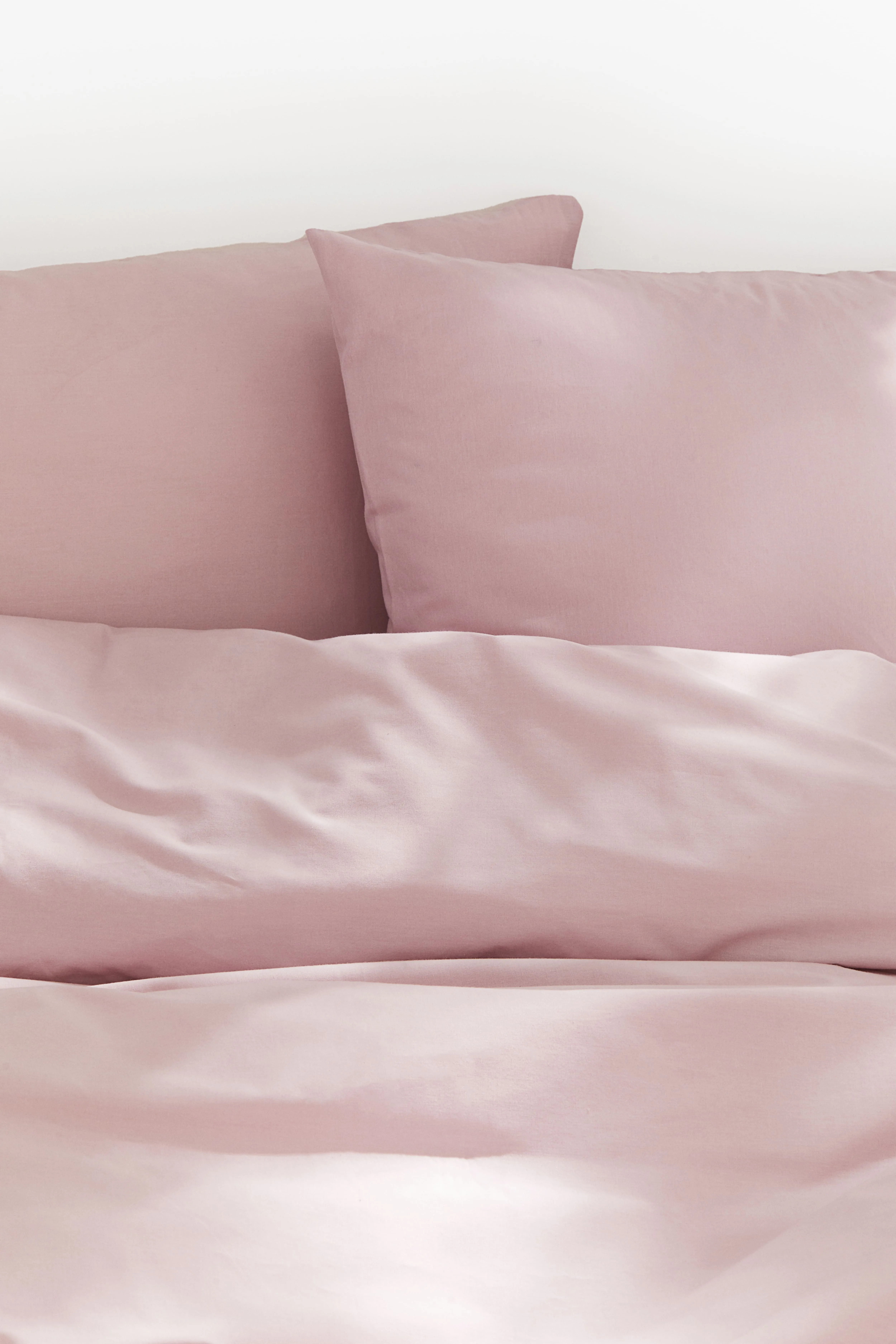 Cotton double/king duvet cover set - Light dusty pink - Home All | H&M GB