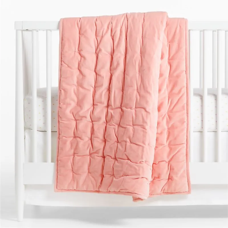 Crate&Barrel Aiko Organic Diamonds Baby Crib Fitted Sheet