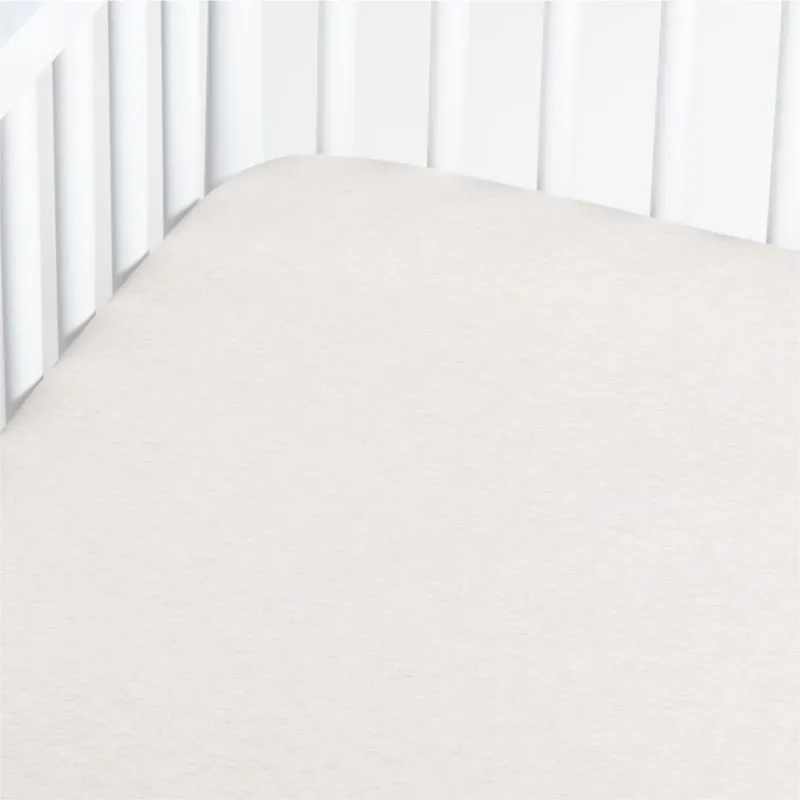 Crate&Barrel Baby's First Natural Organic Jersey Baby Crib Fitted Sheet