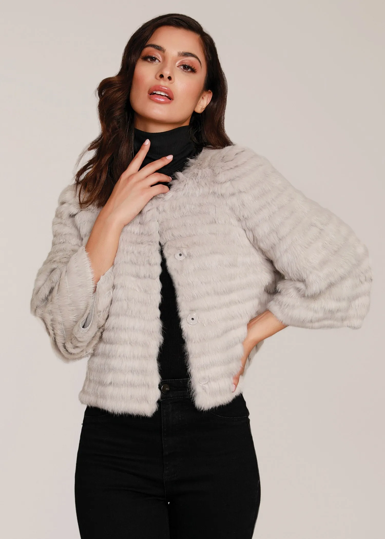 Cropped Fur Jacket