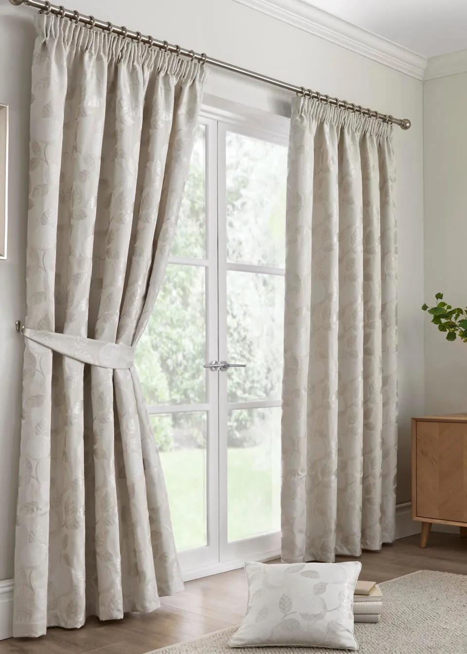 Curtina Bramford Natural Pencil Pleat Curtains