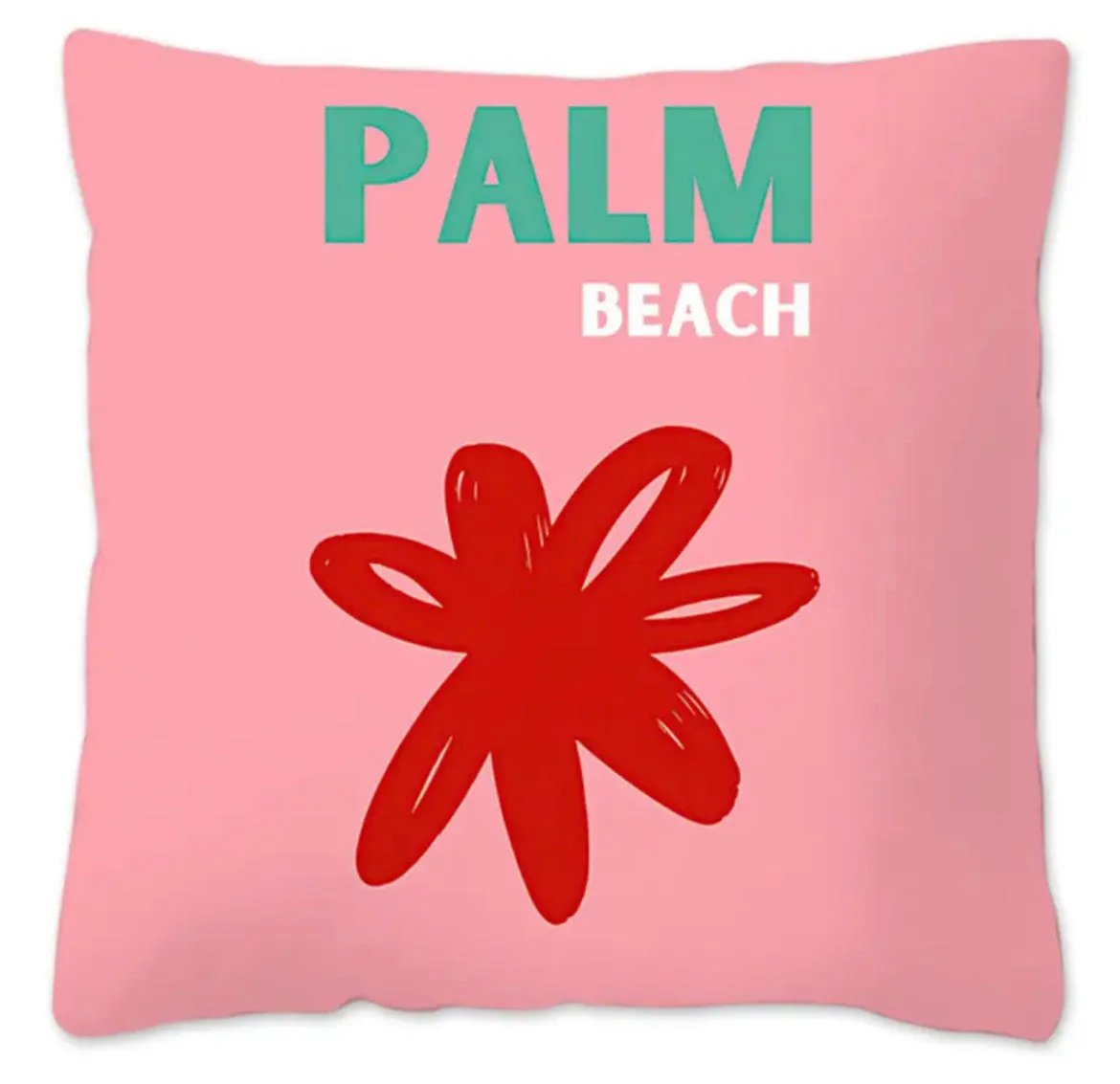 Decorative travel summer cushion cover soft vacation pillow case