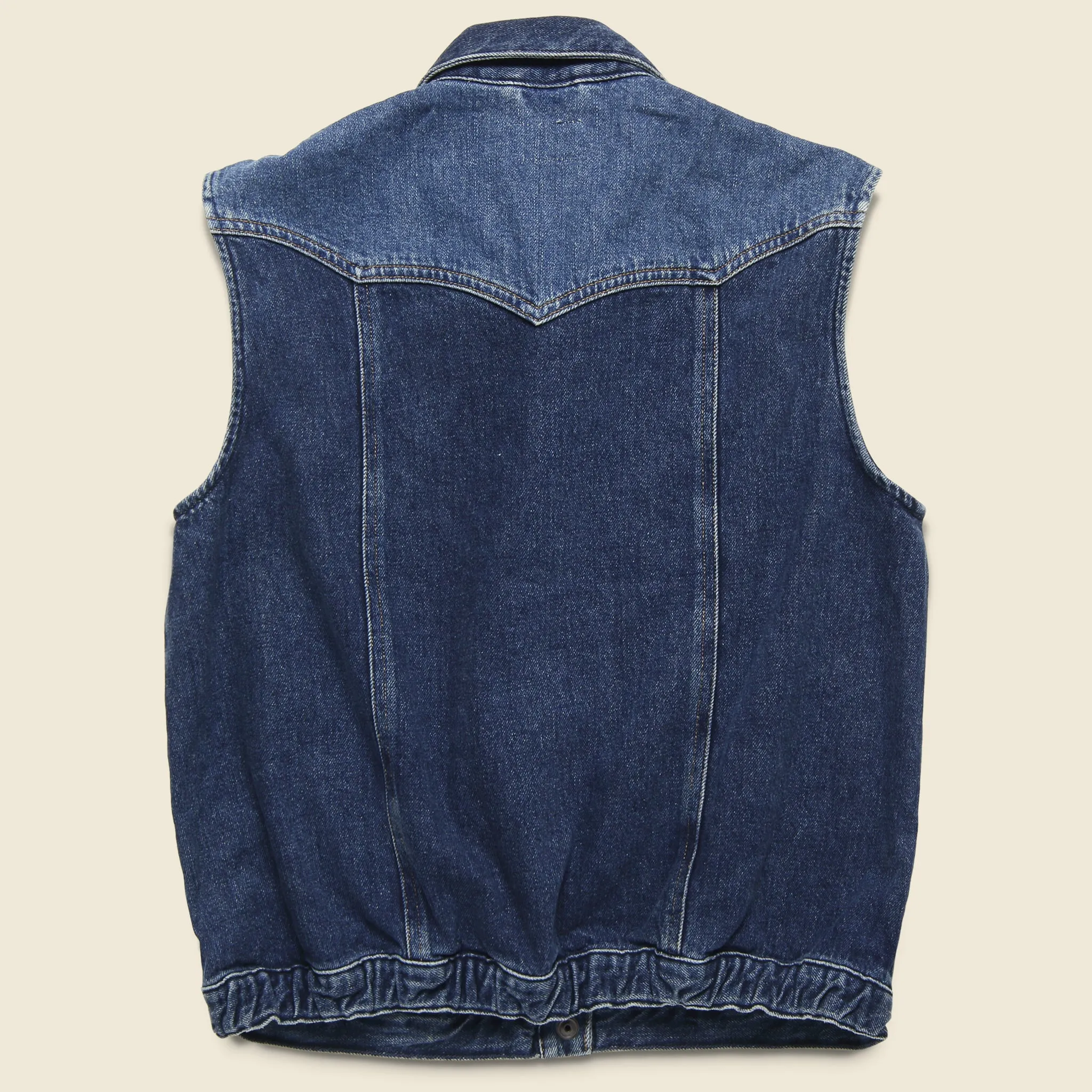 Denim Western Vest - Canyon Night