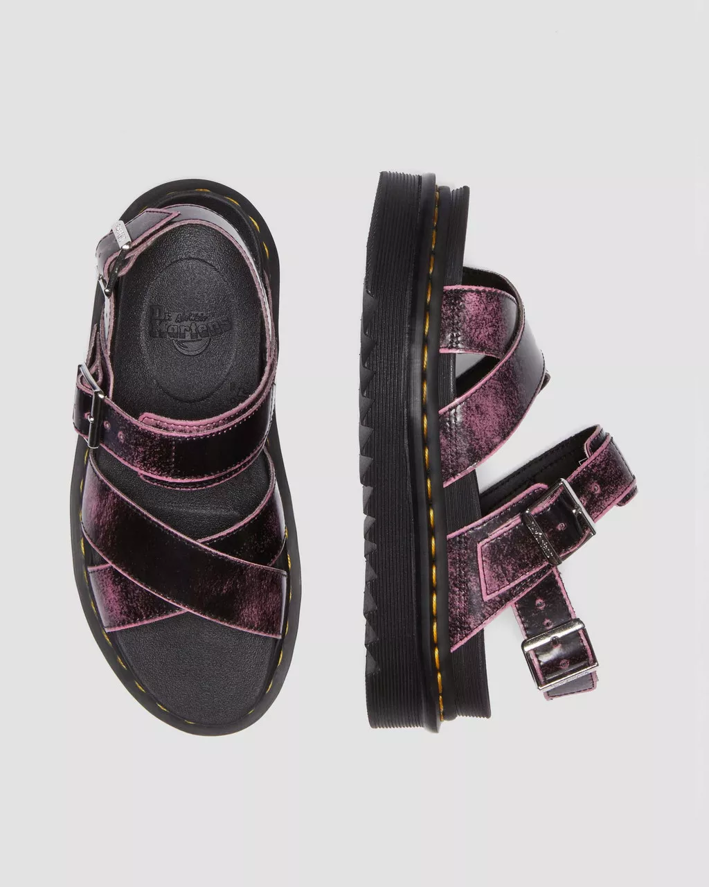 Dr Martens – Voss II Black / Fondant Pink