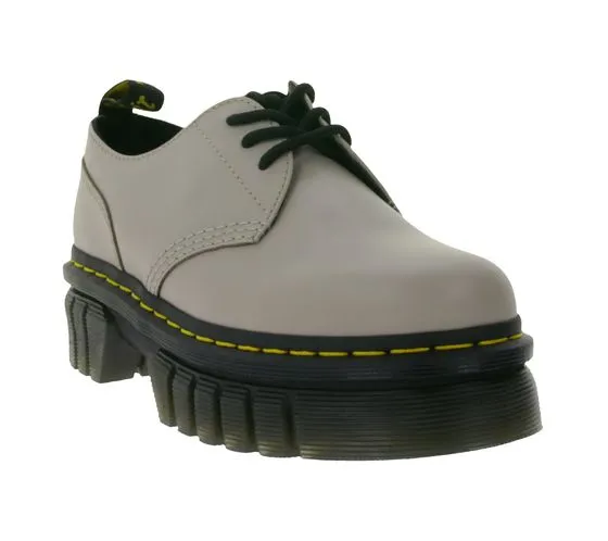 Dr. Martens Audrick Damen Low-Top Echtleder-Schuhe robuste Halb-Schuhe 27147348 Taupe