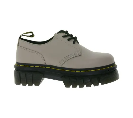 Dr. Martens Audrick Damen Low-Top Echtleder-Schuhe robuste Halb-Schuhe 27147348 Taupe