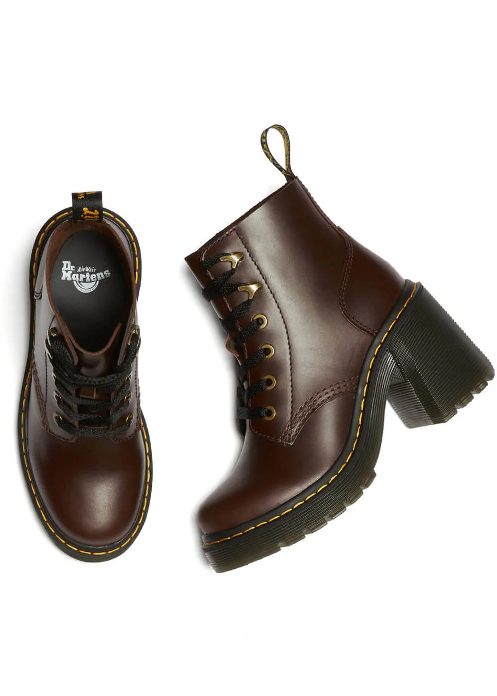 Dr. Martens Jesy Leather Ankleboots Dark Brown