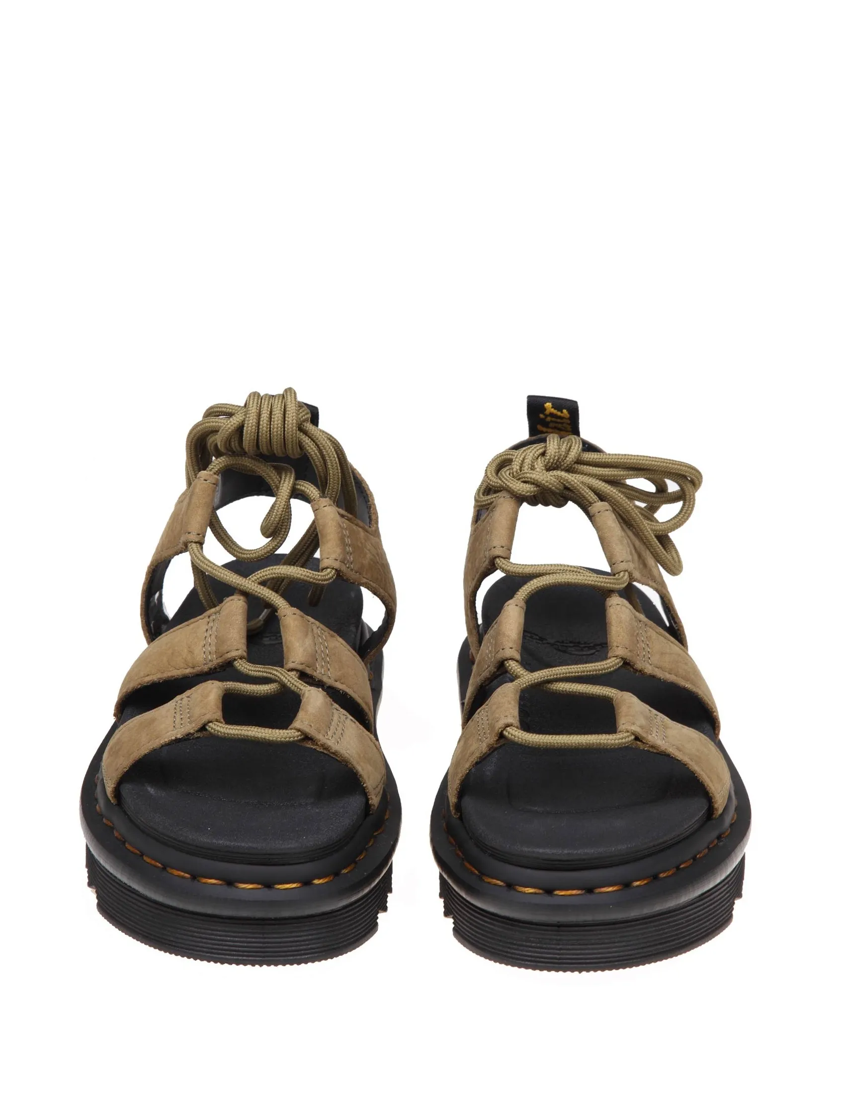 DR. MARTENS NARTILLA SANDAL IN NUBUCK OLIVE COLOR