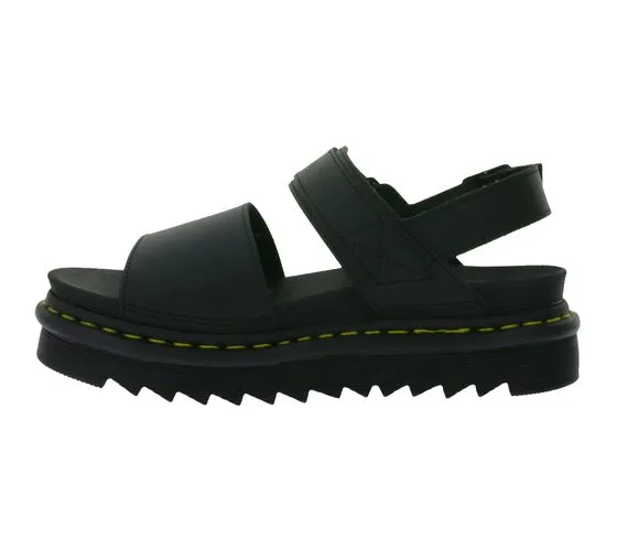 Dr. Martens Voss Hydro Damen Plateau-Sandale alltagstaugliche Riemen-Sandalette 24233001 Schwarz