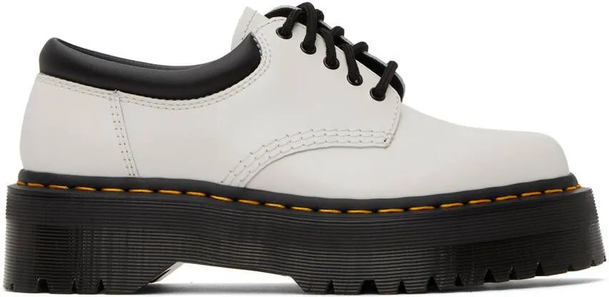 Dr. Martens White 8053 Quad Derbys