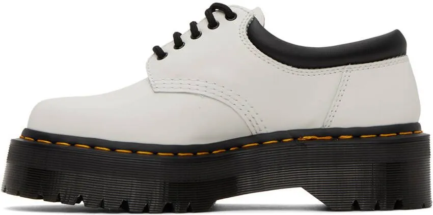 Dr. Martens White 8053 Quad Derbys