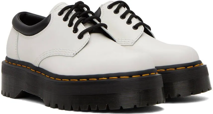 Dr. Martens White 8053 Quad Derbys