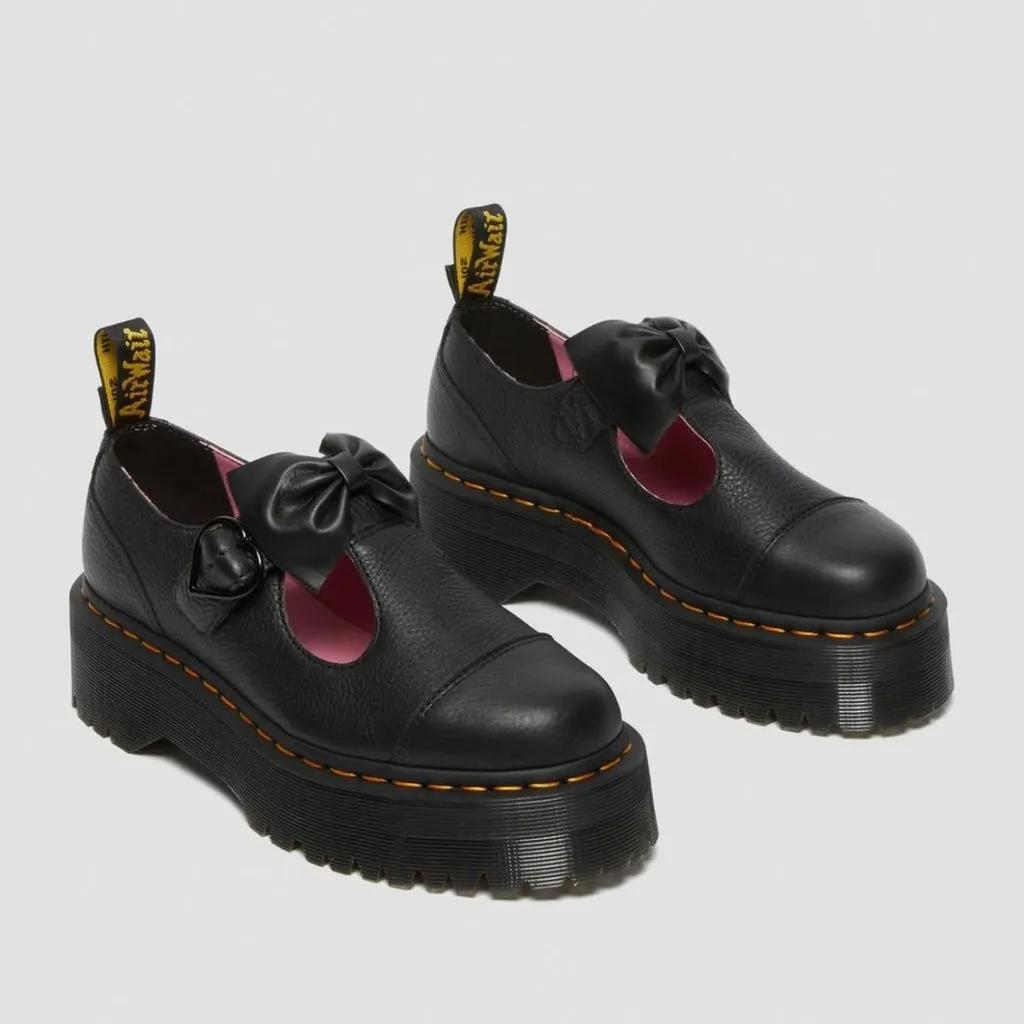 Dr Martens X Bethan Lazy Oaf Leather Mary Janes Black Pisa