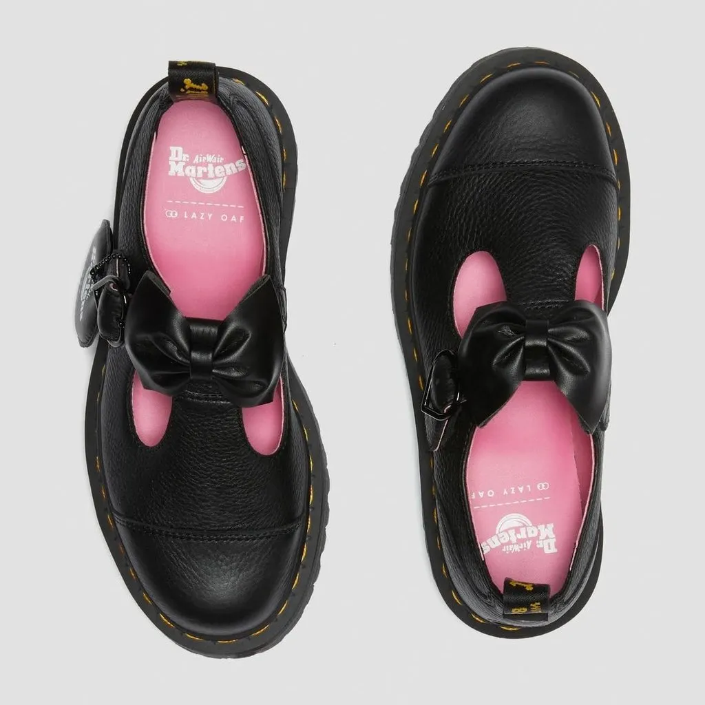 Dr Martens X Bethan Lazy Oaf Leather Mary Janes Black Pisa