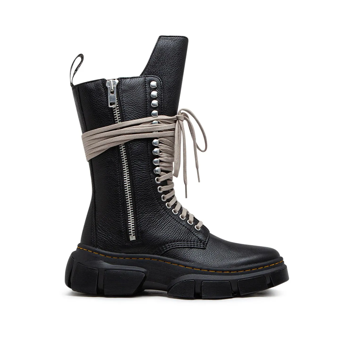 dr. martens x rick owens drkshdw 1918 calf length dmxl boot (black)