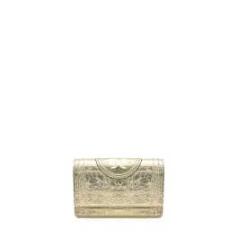 Fleming Soft Metallic Square Quilt Chain Wallet bag