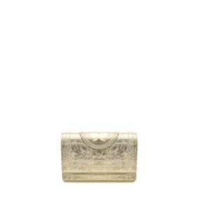 Fleming Soft Metallic Square Quilt Chain Wallet bag