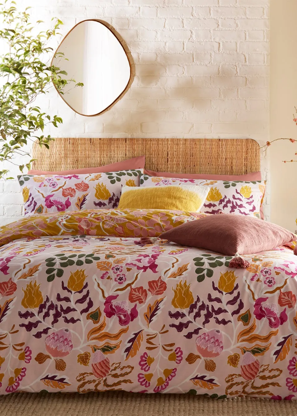 furn. Protea Floral Duvet Cover Set